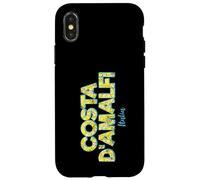 Carcasa para iPhone X/XS Costa d'Amalfi limón Italia Vintage Amalfi Coast Souvenir
