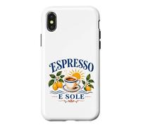 Carcasa para iPhone X/XS Costa de Amalfi Italia Espresso E Sole Italiano Verano