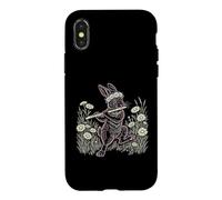 Carcasa para iPhone X/XS Cottagecore Flautista Músico de Viento de Madera