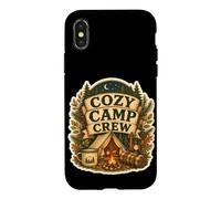 Carcasa para iPhone X/XS Cozy Camp Crew Tienda Fuego