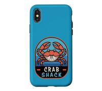 Carcasa para iPhone X/XS Crab Shack Restaurante de mariscos Cangrejo costero