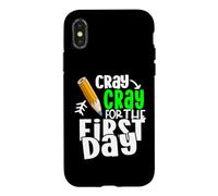 Carcasa para iPhone X/XS Cray Cray For The First Day of School Student 1st Grade