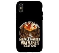 Carcasa para iPhone X/XS Creador de promesas Isaías 42 16 Fe Cristiana