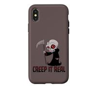 Carcasa para iPhone X/XS Creep It Real Cute Grim Reaper
