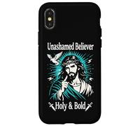 Carcasa para iPhone X/XS Creyente sin vergüenza Santo Cristiano Jesús Fe Romanos 1:16