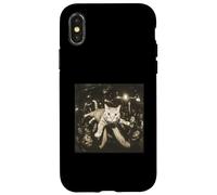 Carcasa para iPhone X/XS Crowd Surfing Cat Meme Disco Party Cat Gang Night Club