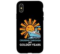 Carcasa para iPhone X/XS Cruising Through My Golden Years Jubilado Vacacionista