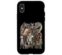 Carcasa para iPhone X/XS Cryptids y Criaturas míticas Fantasía Arte