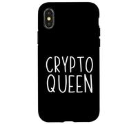 Carcasa para iPhone X/XS Crypto Queen para Mujeres en criptomonedas/NFT Girls Crypto