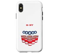 Carcasa para iPhone X/XS Cualquier Agujero es mi Objetivo: Juego de Fiesta Pong, Beirut Uni/College