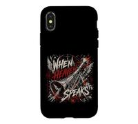 Carcasa para iPhone X/XS Cuando el Cielo Habla Trompeta Cristiana Revelación