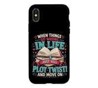 Carcasa para iPhone X/XS Cuando Las Cosas Van Mal en la Vida, Simplemente grita Trama Twist