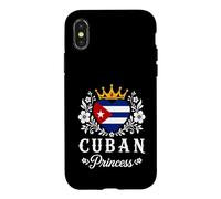 Carcasa para iPhone X/XS Cuban Princess Cuba Flag Proud Cuban Girl