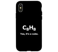 Carcasa para iPhone X/XS Cubano Química C8H8 Molécula - Yes It's a Cube