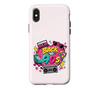 Carcasa para iPhone X/XS Cubo de Patines con Cassette Retro de Vuelta a los 90