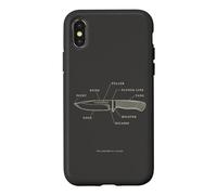 Carcasa para iPhone X/XS Cuchilla para fabricar Cuchillos, Hoja Anatomía Forge Smith