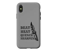 Carcasa para iPhone X/XS Cuchillo Forger Beat Heat Quench Afilar Cuchillos Herrero