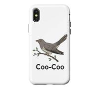 Carcasa para iPhone X/XS Cuckoo Bird Meme Diciendo Coo-Coo Pájaro India Cuckoo Birds