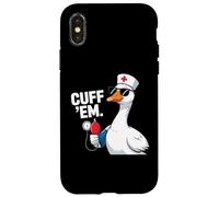 Carcasa para iPhone X/XS Cuff 'Em Goose Nurse ER Enfermería