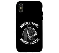 Carcasa para iPhone X/XS Cuidado con los Amigos Que Llevan dagas Romanas Historia de la traición