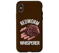 Carcasa para iPhone X/XS Cultivo de Gusanos Divertidos susurradores de Gusanos Rojos