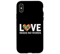 Carcasa para iPhone X/XS Cuore Puzzle Amore Senza Parole Consapevolezza Autismo