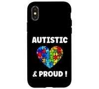 Carcasa para iPhone X/XS Cute Autism Awareness I'm Autistic and Proud