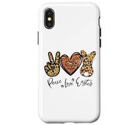 Carcasa para iPhone X/XS Cute Bunny For Women with Sunflower Mom Peace Love Easter