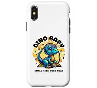 Carcasa para iPhone X/XS Cute Dino Baby Cartoon Illustration for Kids