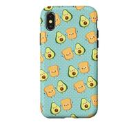 Carcasa para iPhone X/XS Cute Girls Funny Anime Kawaii Food Avocado Toast Bread Lover