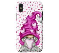 Carcasa para iPhone X/XS Cute GNOME Valentines Decor For Couples and GNOME Lover