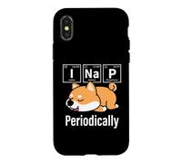 Carcasa para iPhone X/XS Cute Kawaii Kids I Nap Periodically Elements Shiba Inu Lover