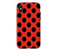 Carcasa para iPhone X/XS Cute Ladybug Beetle Ladybird Ladybeetle Insect Red