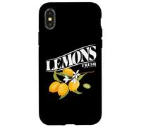 Carcasa para iPhone X/XS Cute Lemon Fruit Fresh and Juicy Capri Lemons