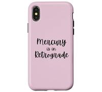 Carcasa para iPhone X/XS Cute Mercury está en Broma retrógrada Divertida del horóscopo de la astrología