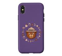 Carcasa para iPhone X/XS Cute Smokey Bear & Nature Icons