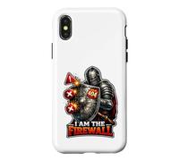 Carcasa para iPhone X/XS Cyber Sentinel Knight Protegiendo tu ámbito Digital