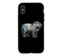 Carcasa para iPhone X/XS Cyberpunk Glitchcore Glitch Vaporwave Capybara Vibes