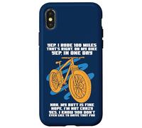 Carcasa para iPhone X/XS Cycle Sport Yep I Rode 100 Miles Funny Sarcasm Cita Ciclista
