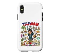 Carcasa para iPhone X/XS Dabbing Taiwán Girl Flag Dress Taipei Bubble Tea Pride Kids