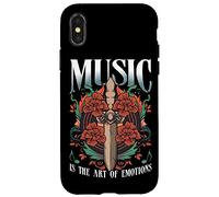 Carcasa para iPhone X/XS Dagger Art Vinyl Music Tattoo Dagger Symbolism