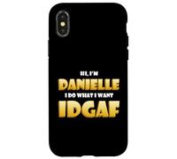 Carcasa para iPhone X/XS Danielle Costume Idgaf Meme Funny Halloween For Dani