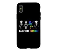Carcasa para iPhone X/XS Dare to Be Yourself Shirt | Cute LGBT Pride T-Shirt
