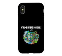 Carcasa para iPhone X/XS Data Analyst Funny Ctrl Z My Bad Decisions