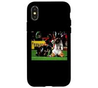 Carcasa para iPhone X/XS David Beckham Inglaterra en Francia Copa Mundial de Fútbol 1998