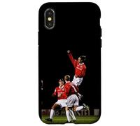 Carcasa para iPhone X/XS David Beckham Scholes Man Utd Goal Copa Mundial de Fútbol 1998