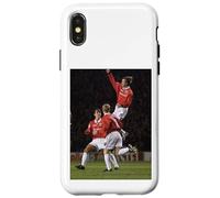 Carcasa para iPhone X/XS David Beckham Scholes Man Utd Goal Football Copa del Mundo 1998