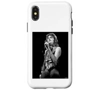 Carcasa para iPhone X/XS David Essex Rock On Singer Foto en Vivo por Dick Barnatt