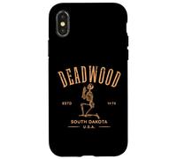 Carcasa para iPhone X/XS Deadwood South Dakota USA - Recuerdo de Esqueleto Desgastado