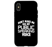Carcasa para iPhone X/XS Debate Divertido de Voz para Hablar en público